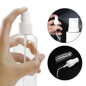 5/10 БР 100 мл Празни повторното използване на пластмасови бутилки-пулверизатори с помпа за пътуване, мини-опаковки за пиене парфюми, прозрачни бутилки-опаковки