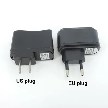AC-DC EU/US 5V 1A 1000ma USB порт кабел за зареждане захранващ Адаптер включете мобилен телефон, Стенно Зарядно Устройство 100V-240V led light М 20