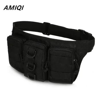 AMIQI Унисекс чанта Военна туристическа чанта за къмпинг Поясная чанта за мъже и жени градинска тактическа чанта Програма Тактическа поясная чанта