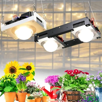 COB LED Grow Light Пълен Набор от 100 W 200 W 300 W 3500 До 5000 по-Led Лампа За Отглеждане на Растения За Стайни Растения, Цветя, Хидропоника, Палатки За Отглеждане на