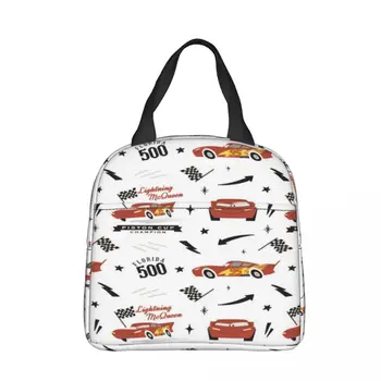 Disney Cars Lightning McQueen Champ Изолирано чанта за обяд Чанта-хладилник за Еднократна употреба Мультяшная Запечатани чанта-тоут Обяд-бокс За мъже и жени Училище
