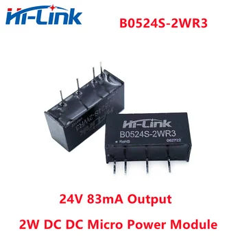 Hi-Link 10 бр./лот Ultra Mini B0524S-2WR3 стъпка надолу Преобразувател на постоянен ток 2 Вата от 5 до 24 83 мА Прекъсвач за ПОСТОЯНЕН Ток, Модул Захранване за Led осветление