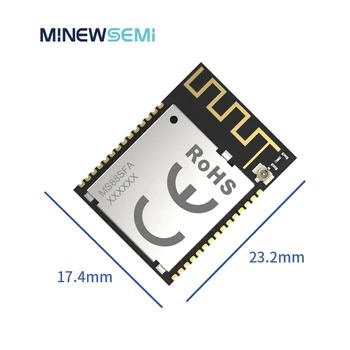 MinewSemi PA Модул Можно с Ниска консумация на енергия nRF52840 MS88SFA8 Long Range LAN Bluetooth 5.2 Модул радиоприемник ПХБ