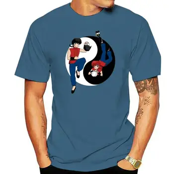 Ranma 1/2 Camiseta С Кръгло Деколте, Изработена По Поръчка Мъжка Тениска в Ретро стил От Естествен Памук S-6XL, Популярна Приятна Лятна Дишаща Тениска С Къс ръкав
