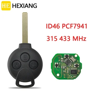 Авто дистанционно ключ HE Xiang за Mercedes Benz Smart 451 452 2007-2013 ID46 PCF7941 315 Mhz 433 Mhz Подмяна на автоматично управление