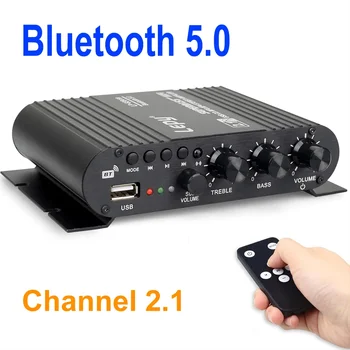 Аудиоусилитель Bluetooth Home Audio HiFi Amp 2.1 Канал Поддържа Вход Bluetooth/USB/RCA LP-838 40 W + 40 w + 50 W