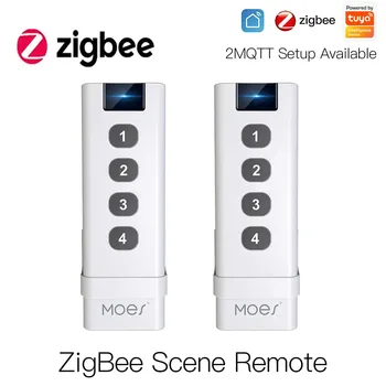 Безжичен ключ на Hristo ZigBee Smart Home, 4 група, се изисква от отдалечения концентратор на Hristo Zigbee, няма ограничения за управление на вашия домашен уред