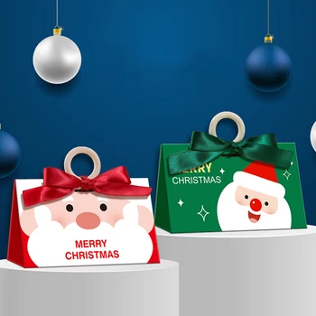 Весела Коледа Хартиена опаковка кутия за Подарък кутия на Дядо Коледа с Нова година Кутия шоколадови бонбони, за да проверите за партита