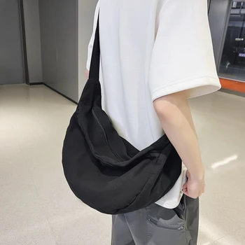 Големи вместительные ежедневни холщовые чанта през рамо за жени, лесна чанта-тоут за пазаруване, мъжки студентски училищна чанта през рамо, чанта за книги