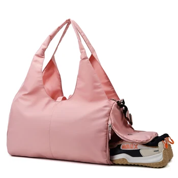 Дамска чанта с голям капацитет, ежедневни и многопластова чанта с джобове, чанта за момичета, Спортна чанта за йога, чанта за съхранение на багаж