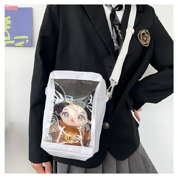 Дамски нова японската чанта през рамо, скъпа студентски чанта за момичета, малка чанта за мобилен телефон