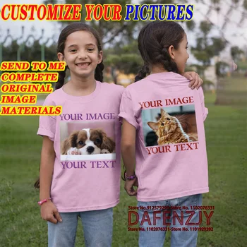 Женска тениска на поръчка, Вашата снимка / име, тениски, Дамски тениски с къс ръкав в стил харадзюку, индивидуална тениска за момичета
