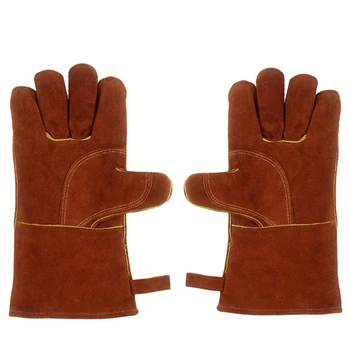Заваръчни ръкавици, устойчиви ръкавици, ръкавици срещу изгаряния, пожароустойчива плат, заваръчни ръкавици за барбекю