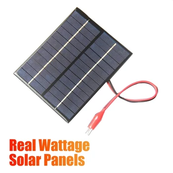 Зарядно устройство за соларни панели с капацитет 12 В 2 W, модул слънчева батерия САМ, Водоустойчив за автомобилни лагери на открито