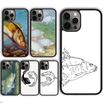 Калъф за телефон CARP FISH FISHING Калъф за iPhone 15 SE2020 13 14 11 12 Mini Pro Max X XR XS 6 7 8 Plus корпуса fundas Shell