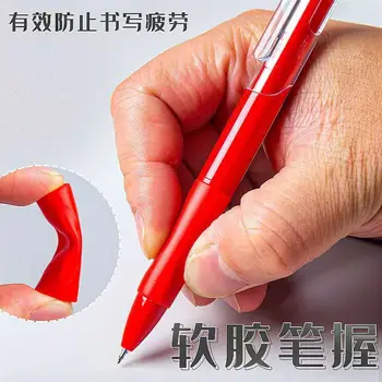 Малка червена дръжка, пластмасов бързосъхнеща, неутрална писалка, червен печат, външен вид, поправка на домашното учител, Червена ръкохватка, ученик '