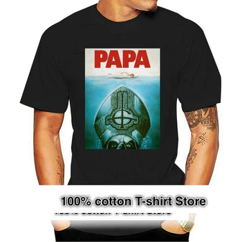 Неподправена тениска с логото на СВЕТИЯ Band Papa Emeritus II Jaws, Нова Лятна памучен тениска с къс ръкав, тениска в западен стил