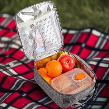 Преносима чанта-хладилник за пикник, запечатани, удобна чанта за съхранение на продукти за пикник