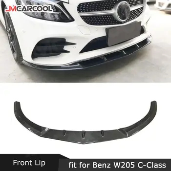 Престилка Преден Спойлер Benz C Class W205 C205 C63 Coupe Sport 2019-2022 От Въглеродни Влакна/FRP Head Общото Lip Protector