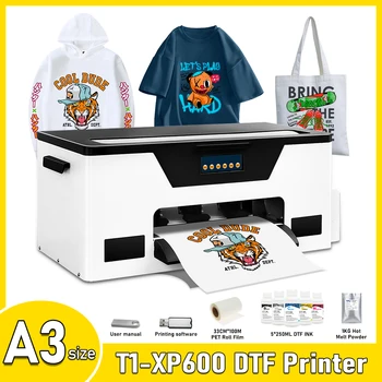 Принтер A3 dtf XP600 dtf impresora 30 см/11,8 инча Печатна машина за тениски принтер dtf a3 толстовок с футболками от всички Тъкани