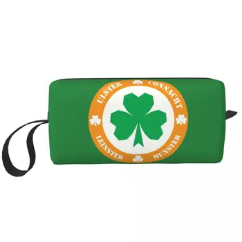 Пътна Ирландия Ирландски детелина Чанта за тоалетни принадлежности В Деня на Св. Патрик Козметични органайзер за жени за съхранение на козметика Dopp Kit Чанти-чанти