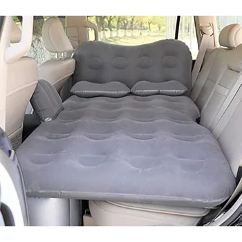 Пътна легло с надуваеми автомобилен матрак SAYGOGO - удебелена автомобили туризъм легло, спален мат с автоматичен въздушен помпа, 2 възглавници за автомобили, палатки