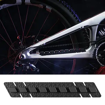 Тампон за закрепване на веригата, водоустойчива силиконова подплата за поставяне на вериги с 3D релефно, устойчиви на корозия рама, защита на веригата, аксесоари за велосипеди