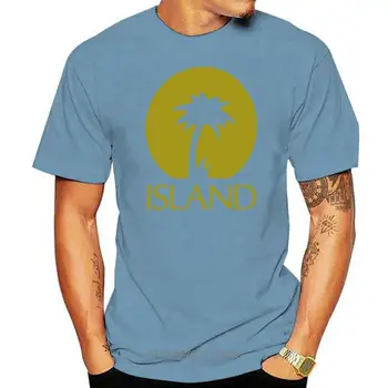 Тениска Island Тениска Военен Зелено Лого Музика Реге Dub Roots Ямайка Hoddies С Дълъг ръкав унисекс hoddie Тениска с къс ръкав Shi