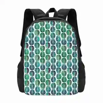 Харесва ми и модерен дизайн със зелени листа, лаптоп за пътуване, училище, раница, чанта, Олдскульные летни пролетни модни цветове, поп-девчачьи