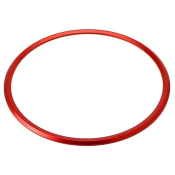 Червено алуминиево пръстен на волана Вътрешна част за Porsche Cayenne Panamera Macan Cayman/Boxster 911 (145 mm)