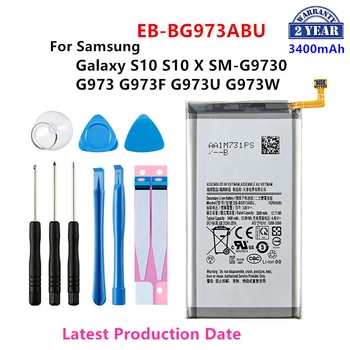 Чисто Нова Батерия EB-BG973ABU 3400 mah За Samsung Galaxy S10 S10 X SM-G9730 SM-G973 G973F G973U G973W Мобилен телефон + Инструменти
